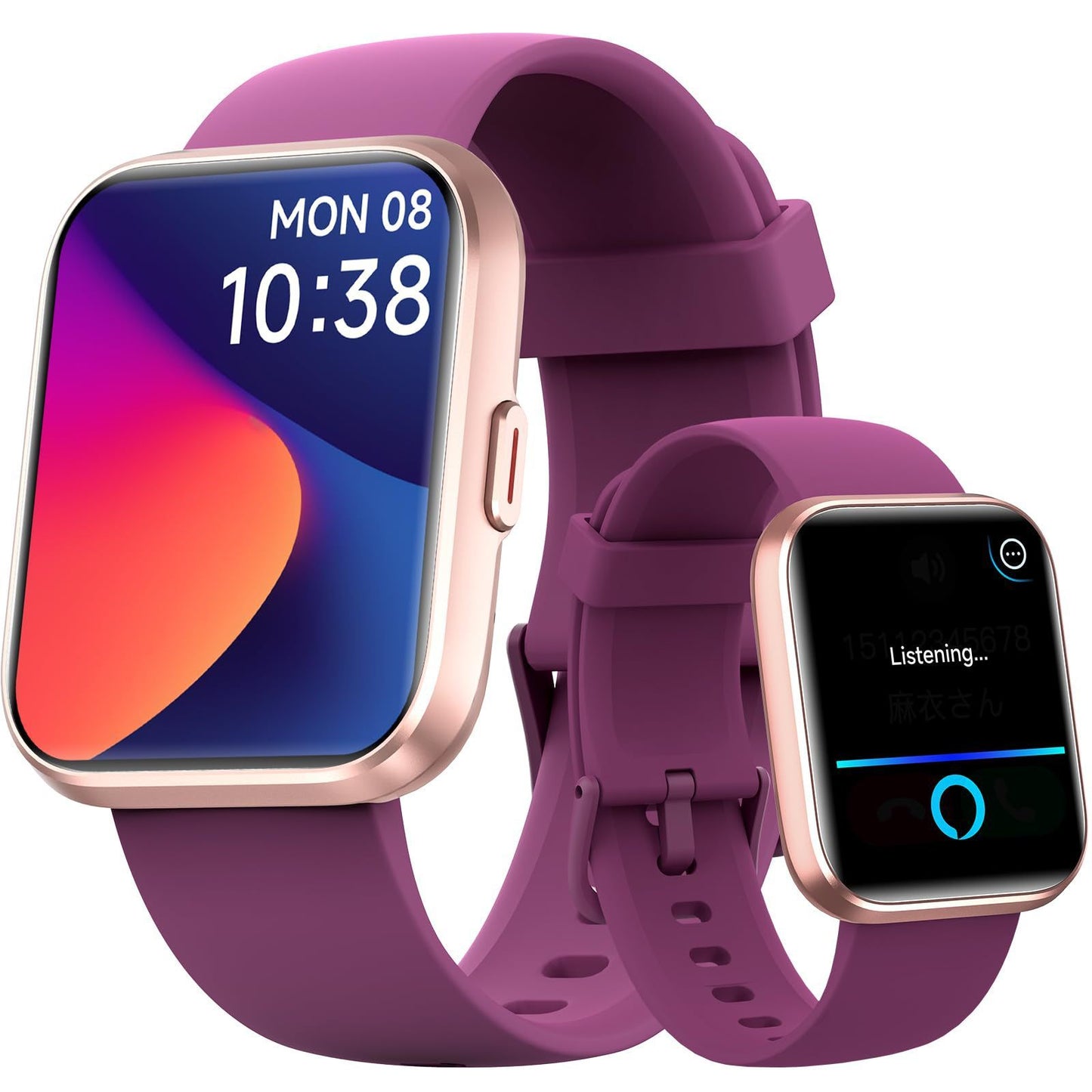 Smart Sports Watch con Llamadas Bluetooth – Monitor de Salud, Ritmo Cardíaco y Presión Arterials, martwatch con funciones avanzadas + diseño elegante AriasCreative.