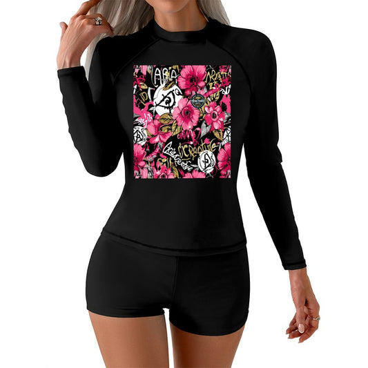 🏄♀️ Traje de Surf para Mujer de 2 Piezas – Diseño Personalizado