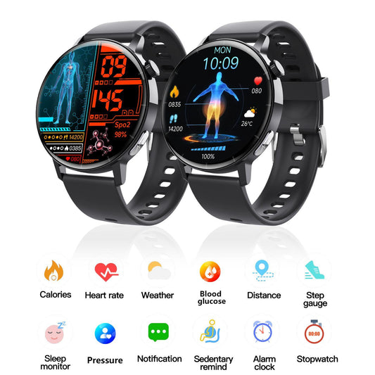Smartwatch de Salud 1.41” – Fitness Tracker con Ritmo Cardíaco, Oxígeno en Sangre, Presión Arterial y Sueño