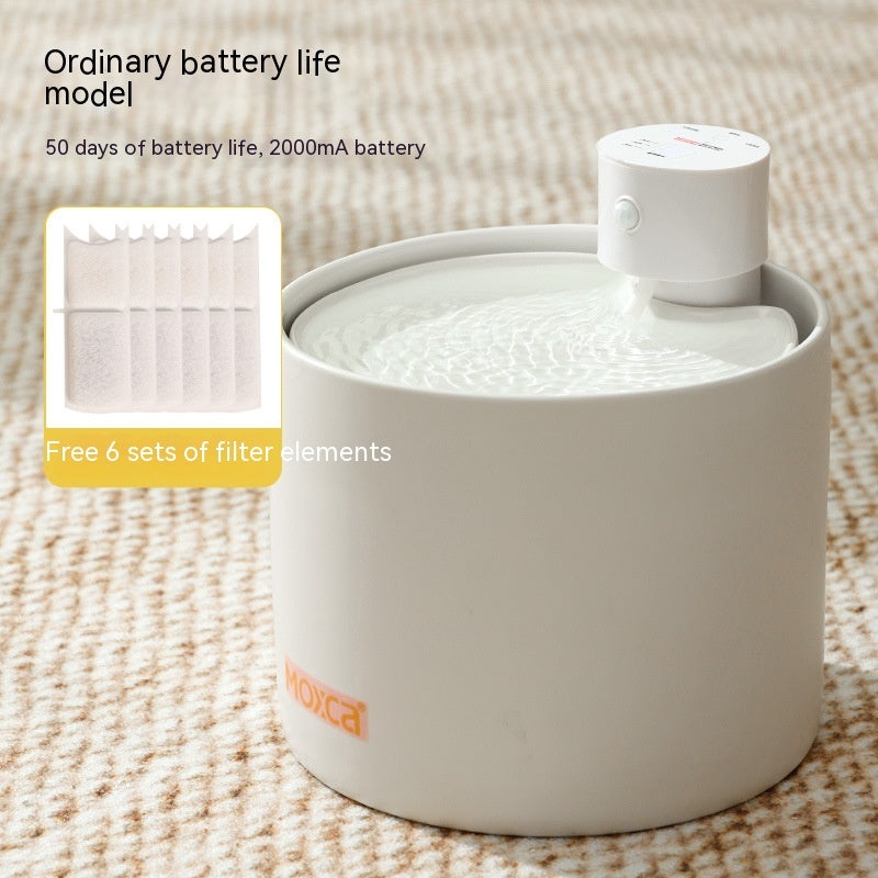 Fuente Inteligente de Agua para Gatos 2 L – Cerámica con 6 Filtros