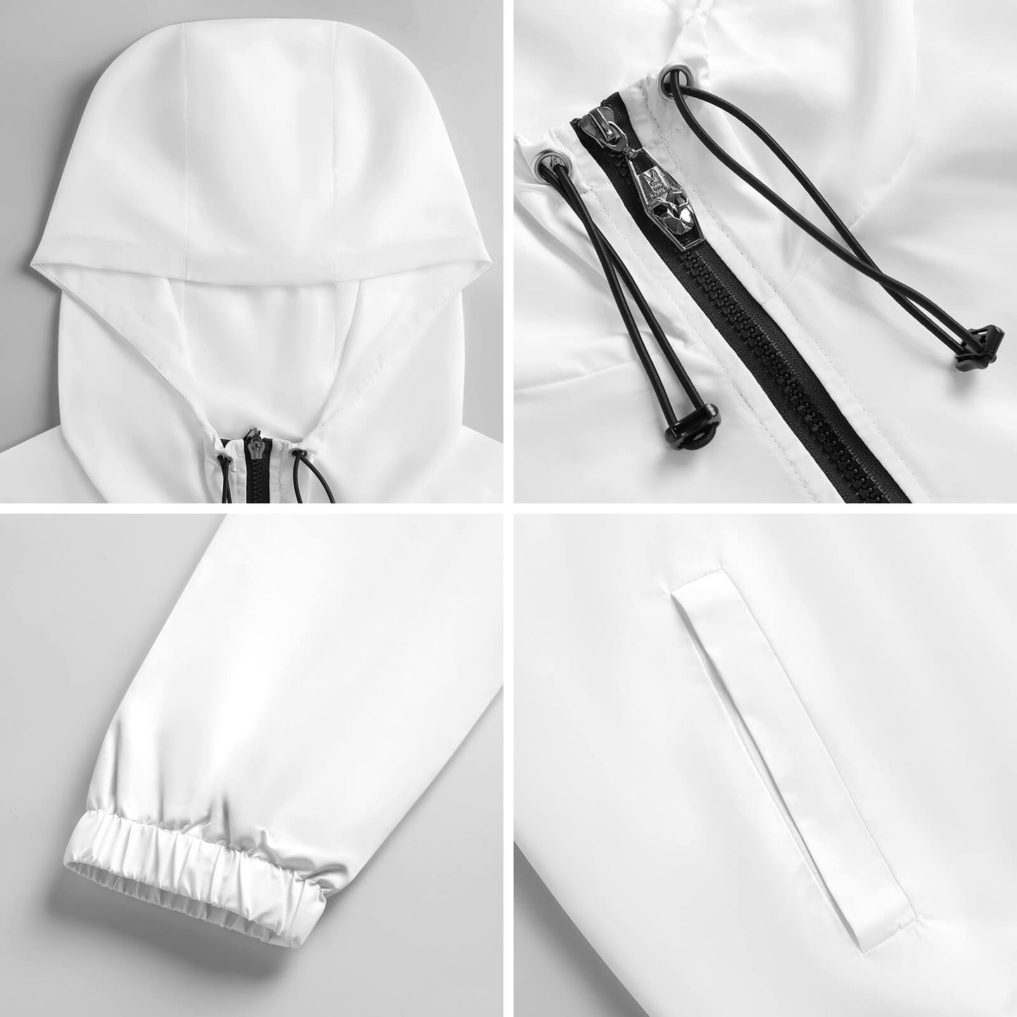 Cazadora corta unisex con capucha / Trench coat unisex sublimado