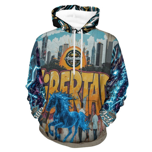 🧥 Sudadera Premium “Caballo de Energía – LIBERTAD” – Edición Limitada AriasCreative