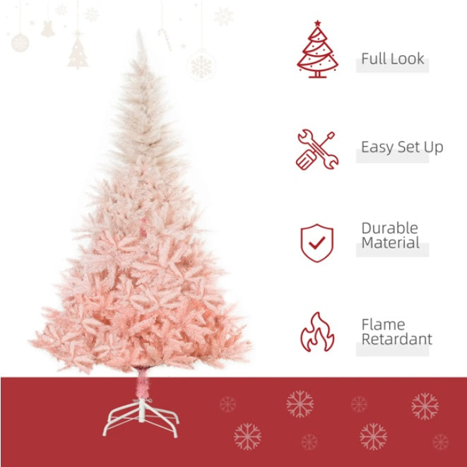 Árbol de Navidad Rosa Artificial – 800 Puntas