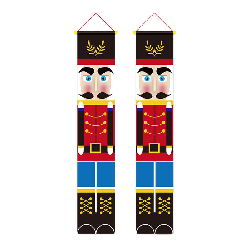 ✨ Póster Navideño para Ventana – Muñeco de Nieve, Papá Noel y Más