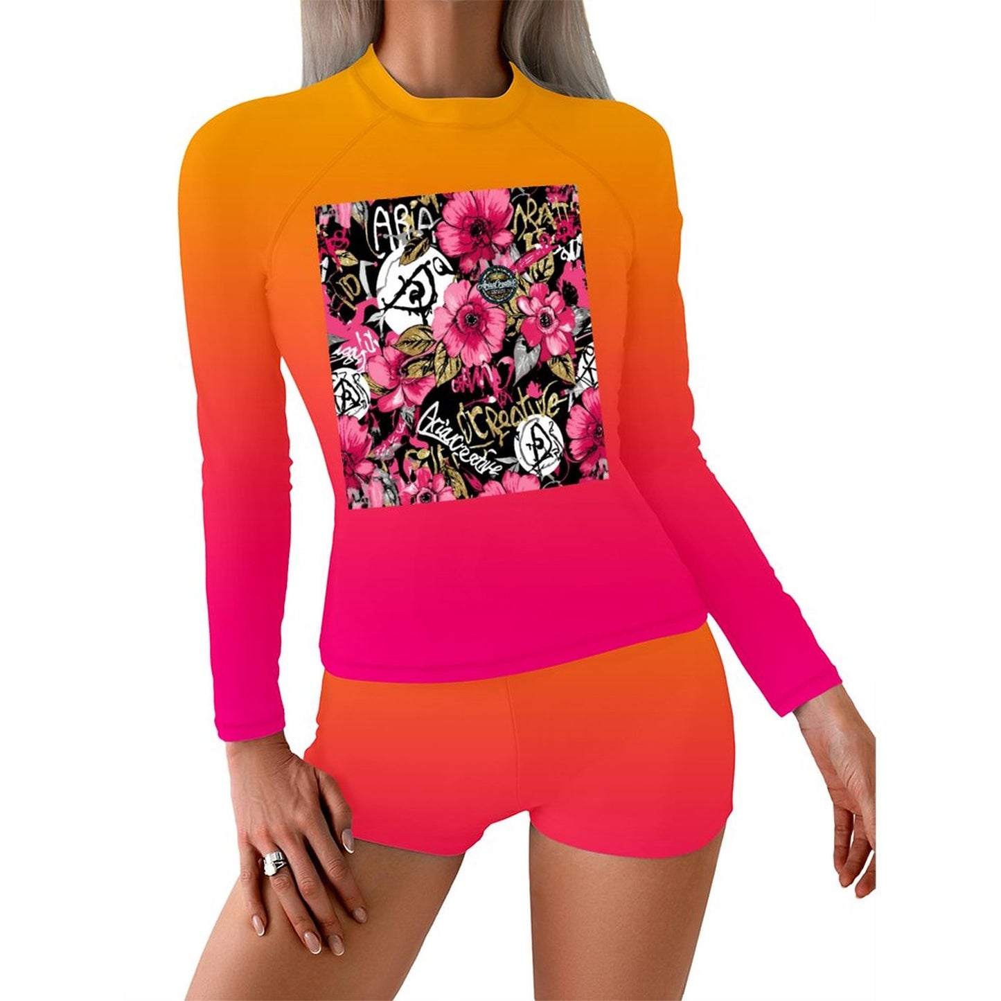 🏄‍♀️ Traje de Surf para Mujer de 2 Piezas – Diseño Personalizado