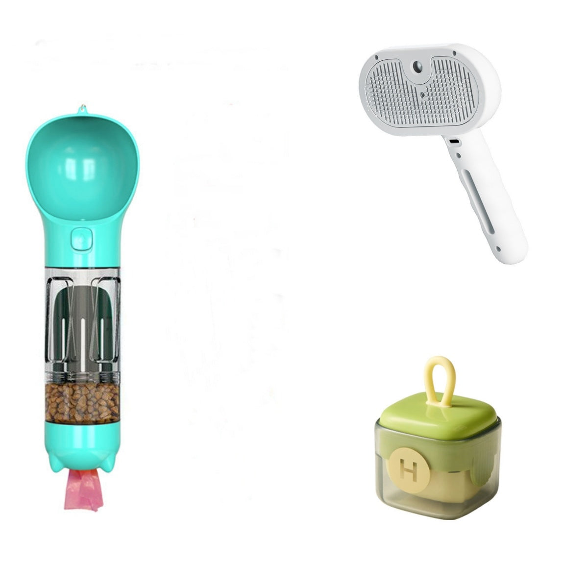 El Cepillo Todo en Uno 🐶🐱 – Desenreda, Elimina Pelo Muerto y Refresca con Agua