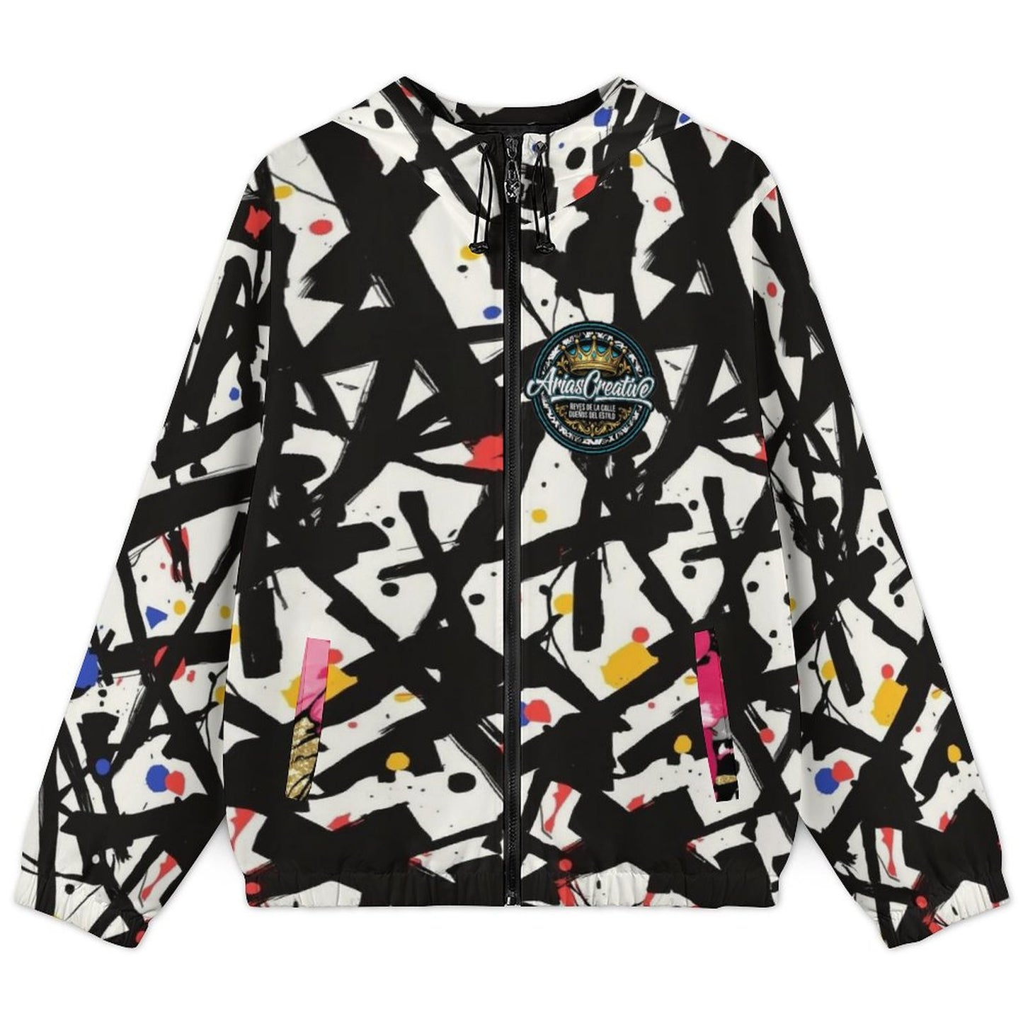 Cazadora corta unisex con capucha / Trench coat unisex sublimado