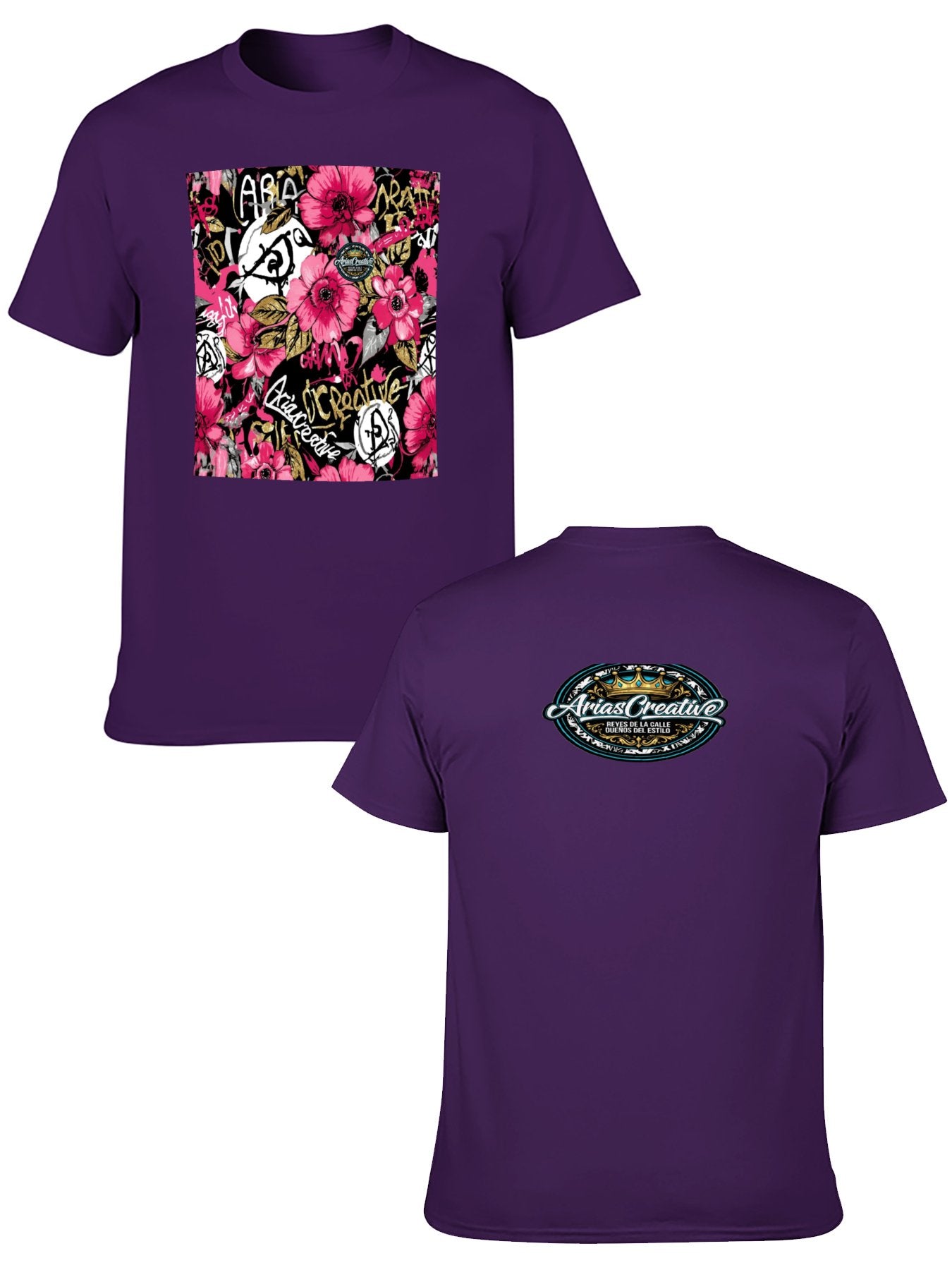 DTF 180gsm Multi-Color American Size Short Sleeve T-Shirt (Double-sided Printing)